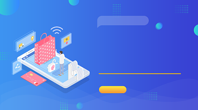 预约体检医疗蓝色插画手机横图背景