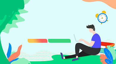 高考倒计时手绘插画手机横图背景