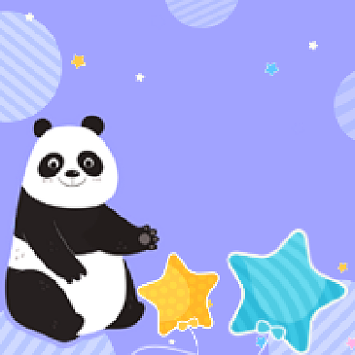快乐童年六一卡通可爱公众号次图背景