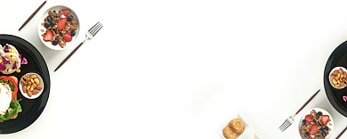 简约时尚西餐厅优惠券背景