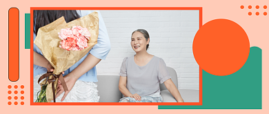 粉色简约母亲节公众号首图背景