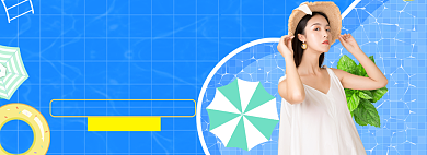 女装折扣海报banner模板背景