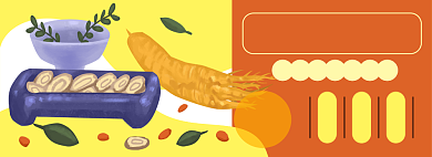 活血补气汤电商淘宝banner图背景