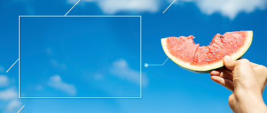 蓝色清新六月你好问候蓝天公众号首图背景