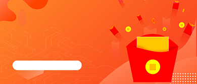 全国科普行动日橙色卡通新媒体配图背景