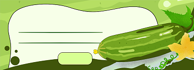 有机小黄瓜电商淘宝banner图背景