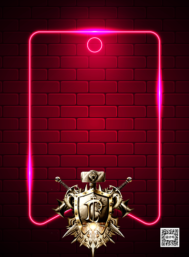 霓虹灯复古电竞网吧宣传印刷海报背景