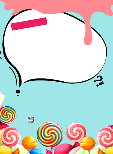 儿童节糖果促销海报背景