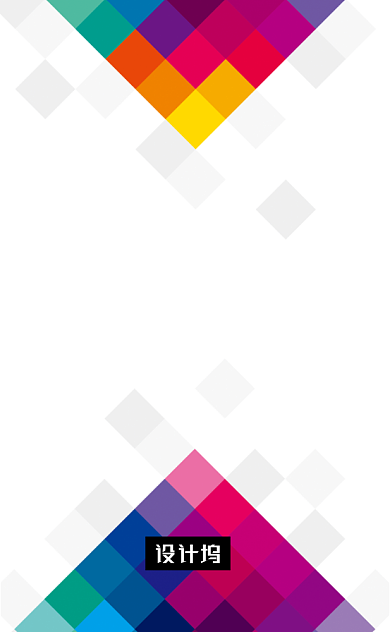 创意几何艺术工作室竖版名片模板背景