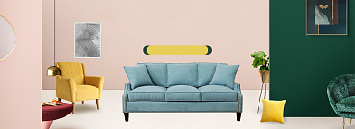 简约五一全场家具促销banner背景