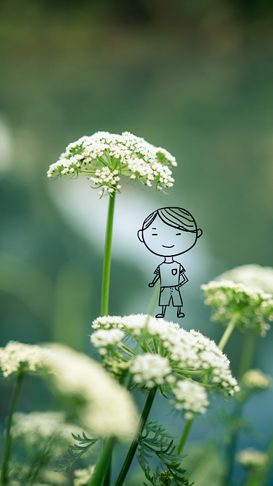 世界微笑日手机海报背景