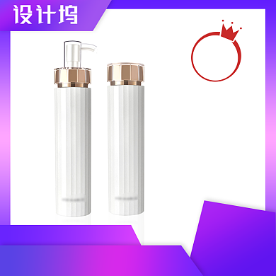 紫色渐变护肤品主图背景
