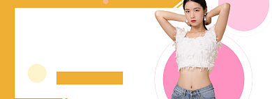 女装上新海报banner模板背景