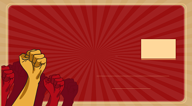 地摊经济热点复古插画手机横图背景