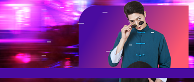 炫酷潮流时尚上新服饰公众号首图背景