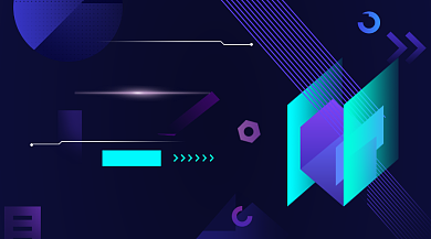 AI智能科技峰会大气手机横图背景