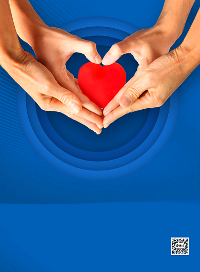 蓝色爱心援鄂医疗队欢迎回家海报背景