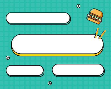 汉堡美食上市促销小程序封面背景