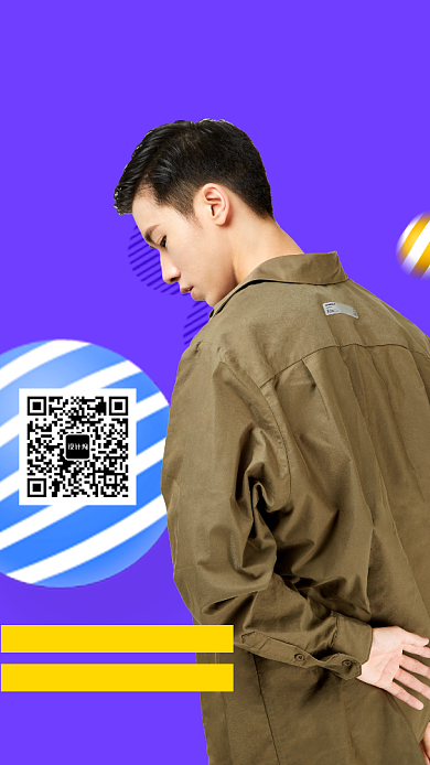 折扣2折男装促销手机海报背景