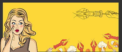 美食诱惑好吃的停不下来公众号首图背景