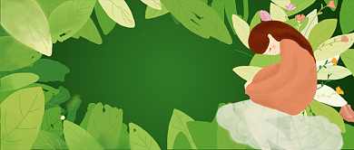 母亲节插画公众号首图背景