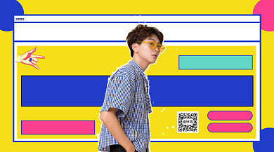 穿衣搭配直播手机海报背景