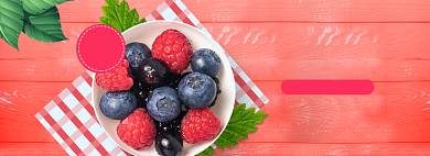 水果蔬菜海报banner模板背景