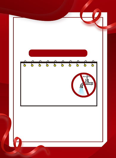 企业停水通知宣传海报背景