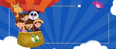 六一儿童节卡通可爱插画公众号首图背景