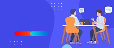 蓝色简约招聘面试公众号首图背景