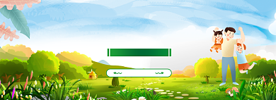 手绘风格父亲节促销banner背景