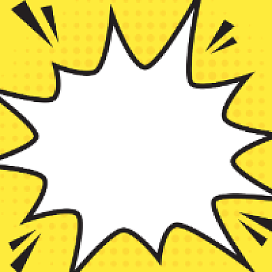 618疯狂促销黄色创意几何公众号次图背景