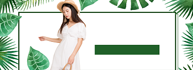 女装折扣海报banner模板背景