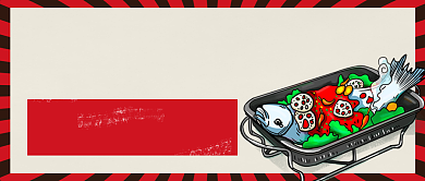 炭火烤鱼美食约吗公众号首图背景