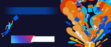 五一促销购物扁平公众号首图背景