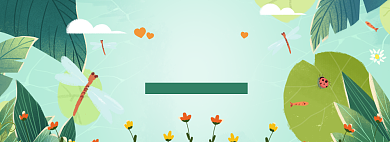 手绘五一商品优惠促销banner背景