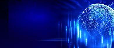 蓝色科技线上广交会新媒体配图背景