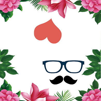 个性简洁清新父亲节贺卡设计模板背景