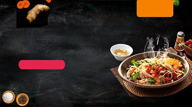 地摊美食促销简约大气手机横图背景