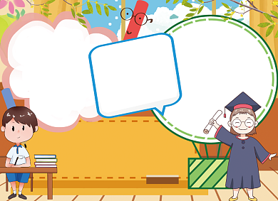 卡通高考必胜高考备考小报背景