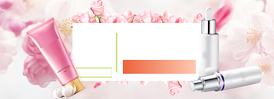 春季美妆上新banner背景