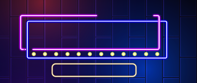 紫色霓虹灯潮生活节来袭新媒体配图背景