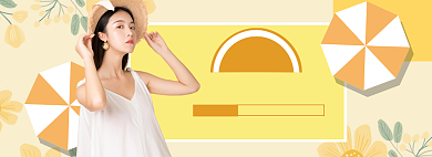 春季上新女装banner背景