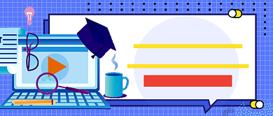 蓝色卡通高考数学难度分析公众号首图背景