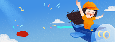 六一儿童节手绘清新活动电商促销banner背景