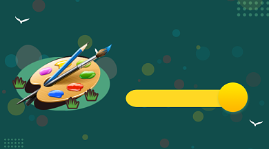 美术培训课程绿色简约手机横图背景