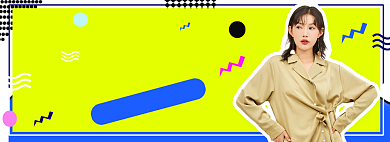 618大促返场狂欢女装促销海报背景