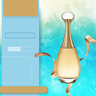 吾折天美妆直通车模板背景