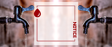 企业城市停水通知新媒体配图背景