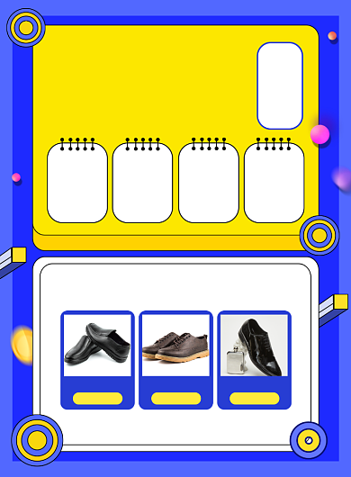 618年中大促父亲节皮鞋促销海报背景